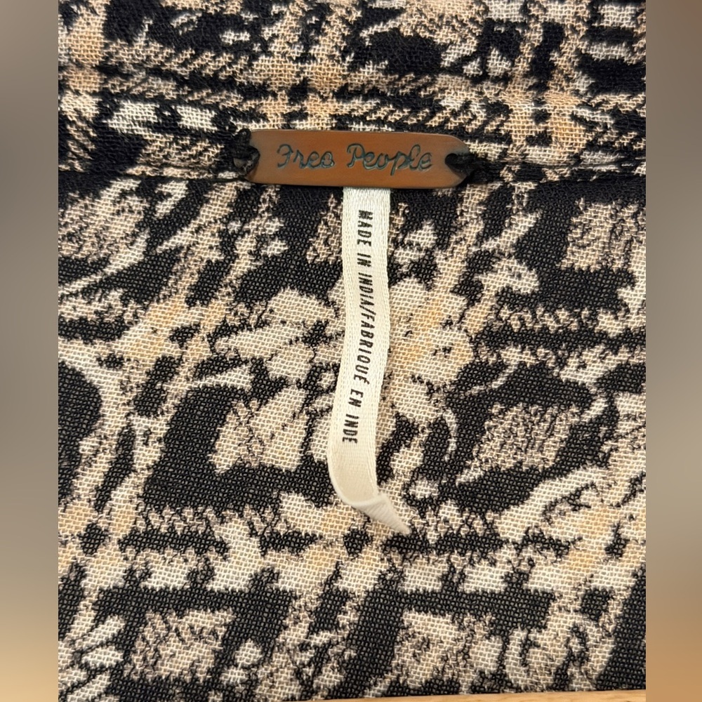 Free People Patterned Button Down Top. - image 2